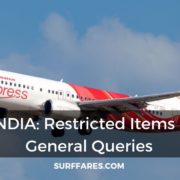 Air India restricted items