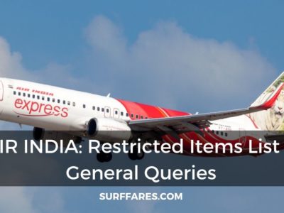 Air India restricted items