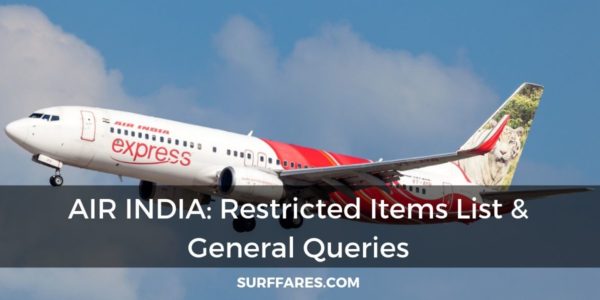 Air India restricted items